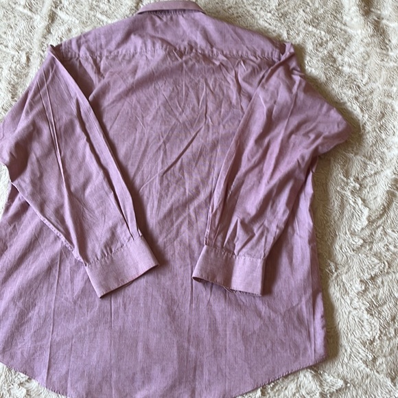 Pierre Cardin  Light Purple Cotton Blend  Tailored Shirt Size Large - Picture 4 of 6